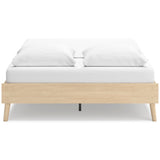 Cabinella Tan Queen Platform Base Bed by Ashley at Eve Furniture