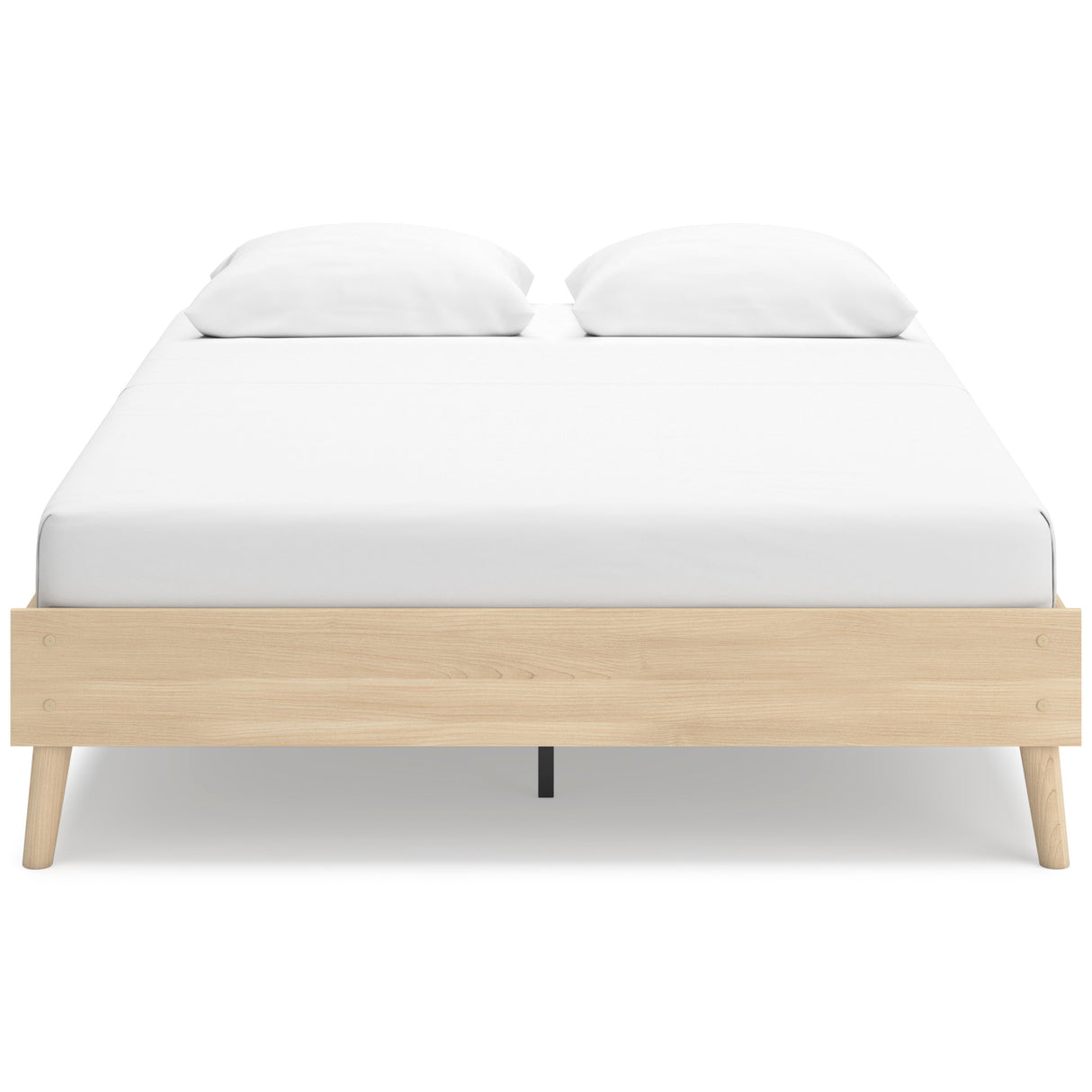 Cabinella Tan Queen Platform Base Bed by Ashley at Eve Furniture