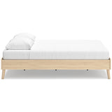 Cabinella Tan Queen Platform Base Bed by Ashley at Eve Furniture
