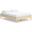 Cabinella Tan Queen Platform Base Bed by Ashley at Eve Furniture