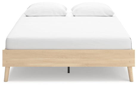 Cabinella Tan Queen Platform Bed by Ashley at Eve Furniture