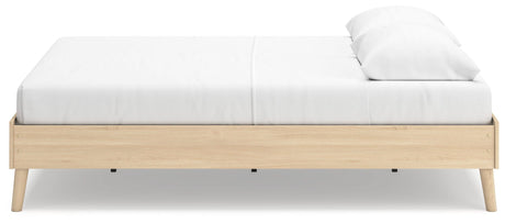 Cabinella Tan Queen Platform Bed by Ashley at Eve Furniture