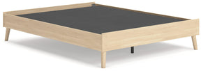 Cabinella Tan Queen Platform Bed by Ashley at Eve Furniture