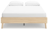 Cabinella Tan Queen Platform Bed