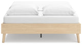 Cabinella Tan Queen Platform Bed