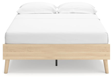 Cabinella Tan Full Platform Bed by Ashley at Eve Furniture