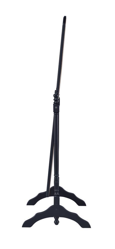 Cabot Black Rectangular Cheval Mirror with Arched Top by Coaster at Eve Furniture