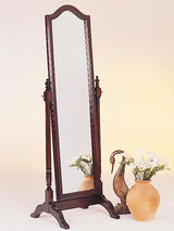 Cabot Merlot Rectangular Cheval Mirror with Arched Top by Coaster at Eve Furniture