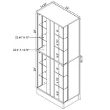 Cabra Display Case Curio Cabinet with Glass Shelves and LED Lighting Black High Gloss by Coaster at Eve Furniture