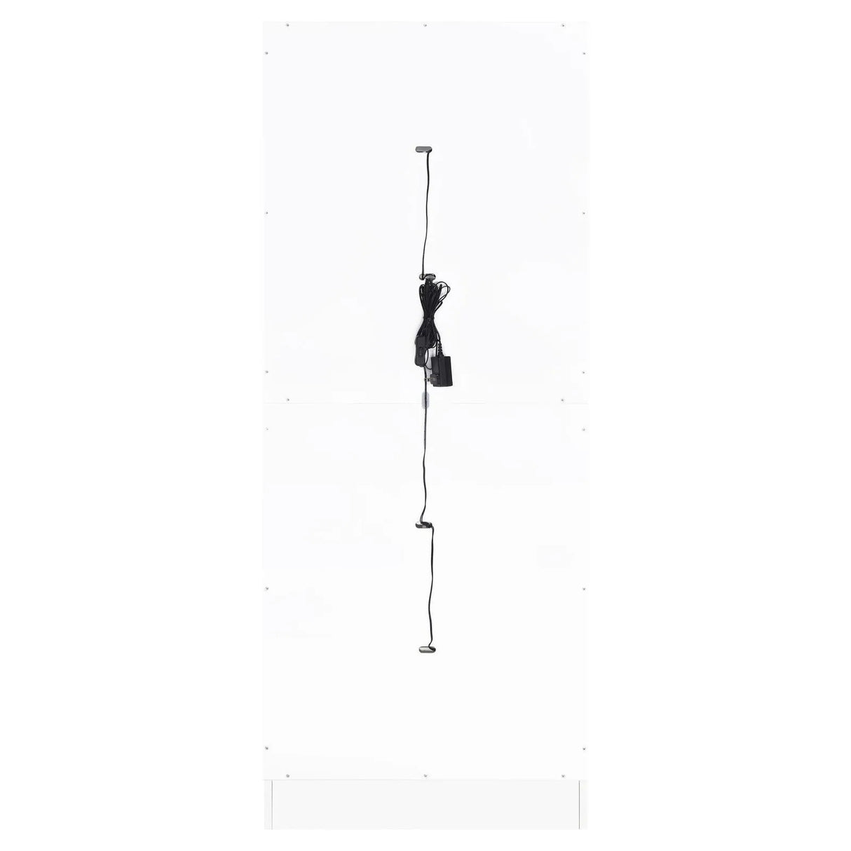 Cabra Display Case Curio Cabinet with Glass Shelves and LED Lighting White High Gloss by Coaster at Eve Furniture