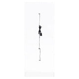 Cabra Display Case Curio Cabinet with Glass Shelves and LED Lighting White High Gloss by Coaster at Eve Furniture