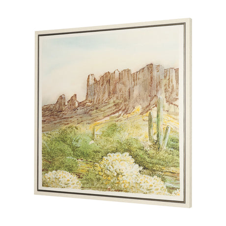 Cactus Country I by Mercana Studio Hand-Embellished Textured Framed Canvas Artwork by Mercana at Eve Furniture