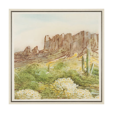 Cactus Country I by Mercana Studio Hand-Embellished Textured Framed Canvas Artwork by Mercana at Eve Furniture