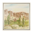 Cactus Country II by Mercana Studio Hand-Embellished Textured Framed Canvas Artwork by Mercana at Eve Furniture