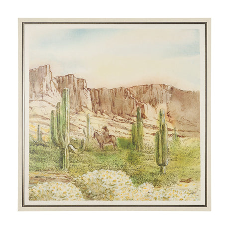 Cactus Country II by Mercana Studio Hand-Embellished Textured Framed Canvas Artwork by Mercana at Eve Furniture