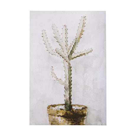 Cactus I by Mercana Studio a Hand Embellished Textured Canvas by Mercana at Eve Furniture
