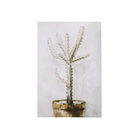Cactus I by Mercana Studio a Hand Embellished Textured Canvas by Mercana at Eve Furniture