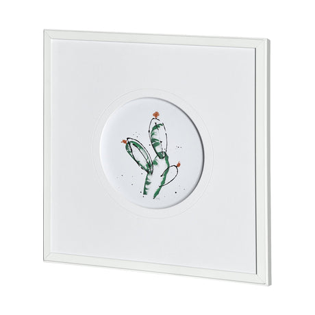 Cactus I by Mercana Studio a Hand Embellished Textured Framed Art Print Matted under Glass by Mercana at Eve Furniture
