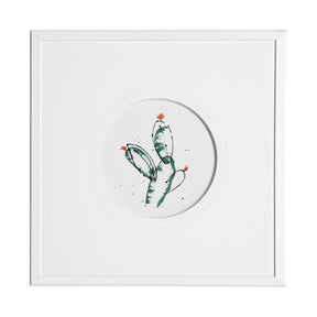 Cactus I by Mercana Studio a Hand Embellished Textured Framed Art Print Matted under Glass by Mercana at Eve Furniture