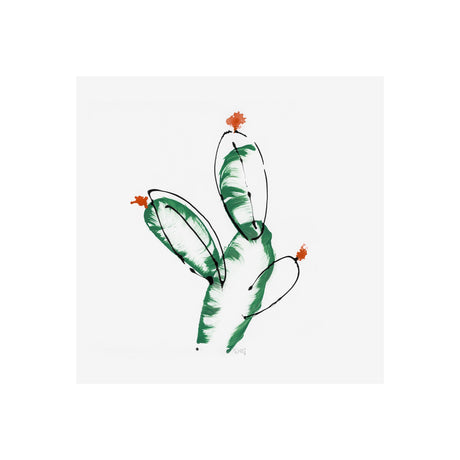 Cactus I by WRG a Hand Embellished Textured Canvas by Mercana at Eve Furniture
