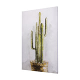cactus II by Mercana Studio a Hand Embellished Textured Canvas by Mercana at Eve Furniture