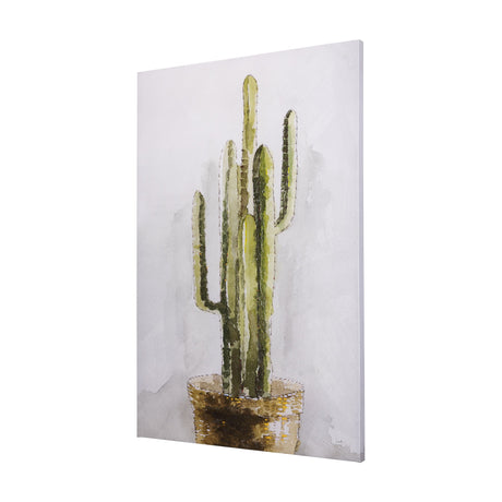 cactus II by Mercana Studio a Hand Embellished Textured Canvas by Mercana at Eve Furniture