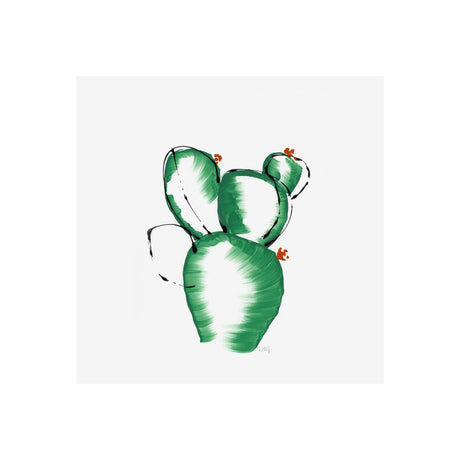 Cactus II by WRG a Hand Embellished Textured Canvas by Mercana at Eve Furniture