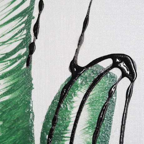 Cactus IV by Mercana Studio a Hand Embellished Textured Framed Art Print Matted under Glass by Mercana at Eve Furniture