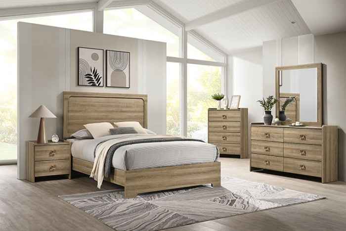 Cadden Dusty Oak 4-Piece Queen Bedroom Set by Furniture of America at Eve Furniture