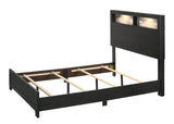 Cadence Black King LED Panel Bed by Crown Mark at Eve Furniture