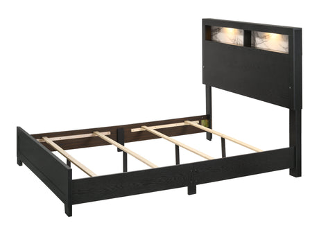 Cadence Black King LED Panel Bed by Crown Mark at Eve Furniture