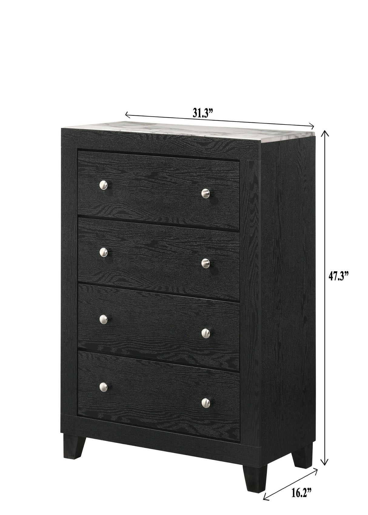 Cadence Black LED Panel Bedroom Set by Crown Mark at Eve Furniture