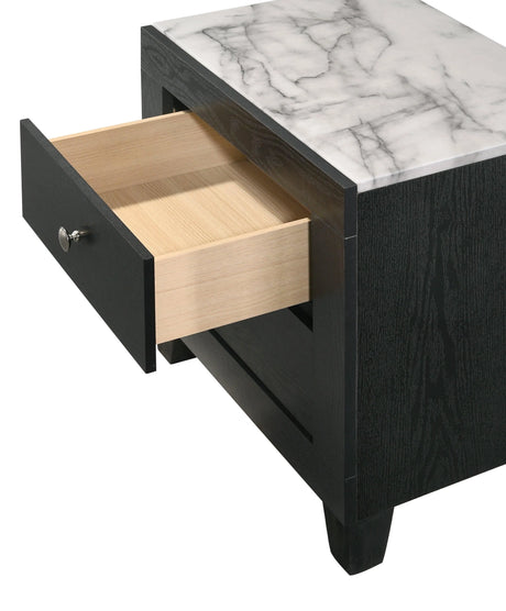 Cadence Black LED Panel Bedroom Set by Crown Mark at Eve Furniture