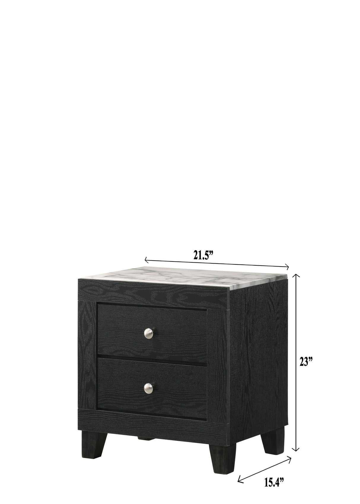 Cadence Black Nightstand by Crown Mark at Eve Furniture