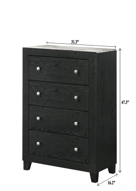 Cadence Black Panel Bedroom Set by Crown Mark at Eve Furniture