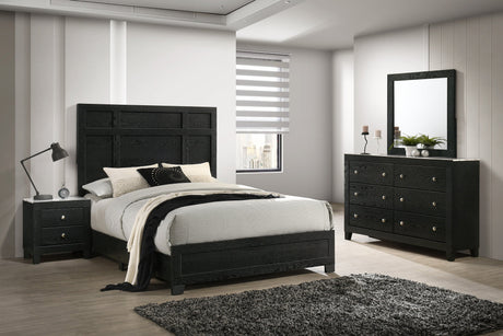 Cadence Black Panel Bedroom Set by Crown Mark at Eve Furniture