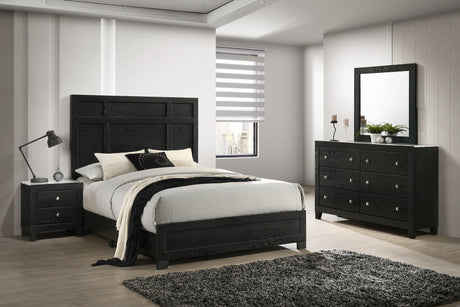 Cadence Black Panel Bedroom Set by Crownmark at Eve Furniture