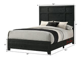 Cadence Black Panel King Bed by Crown Mark at Eve Furniture