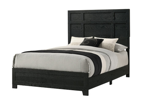 Cadence Black Panel King Bed by Crownmark at Eve Furniture