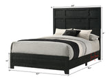 Cadence Black Panel Queen Bed by Crown Mark at Eve Furniture
