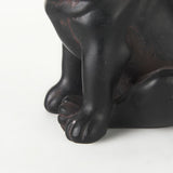 Cadence 4L x 5W Black Resin Pug Dog by Mercana at Eve Furniture