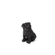Cadence 4L x 5W Black Resin Pug Dog by Mercana at Eve Furniture