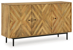Cadewick Natural Accent Cabinet by Ashley at Eve Furniture