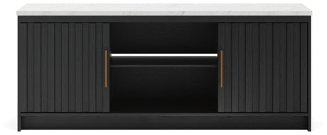 Cadmori Black/White 63" TV Stand by Ashley at Eve Furniture