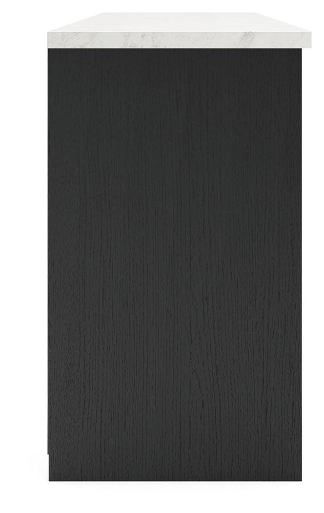 Cadmori Black/White 63" TV Stand