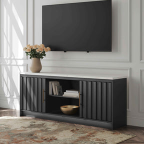 Cadmori Black/White 63" TV Stand by Ashley at Eve Furniture