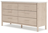 Cadmori Tan/Beige Full Upholstered Platform Bedroom Set by Ashley at Eve Furniture