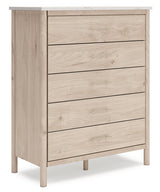Cadmori Tan/Beige Full Upholstered Platform Bedroom Set by Ashley at Eve Furniture