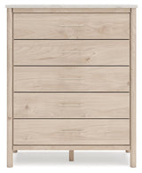 Cadmori Tan/Beige Full Upholstered Platform Bedroom Set by Ashley at Eve Furniture