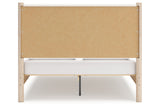 Cadmori Tan/Beige Queen Upholstered Platform Bed by Ashley at Eve Furniture